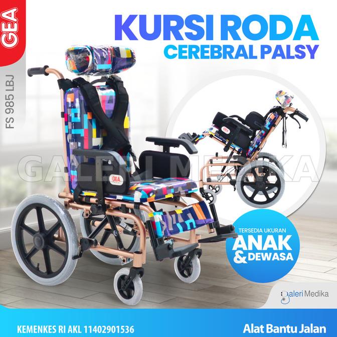 Kursi Roda Cerebral Palsy GEA FS 985 LBJ Anak Berkebutuhan Khusus CP