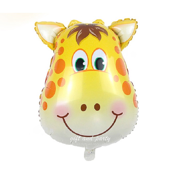 Balon Foil Kepala Hewan / Balon Kepala Jerapah/ Balon Karakter Jerapah