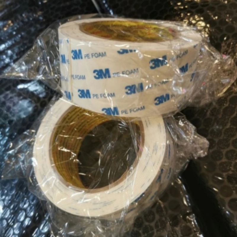 

3M Double tape 1600P PE foam putih 2in × 4meter