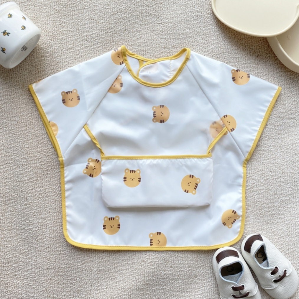 BIANCA - BEAR SERIES Bibs Anak Lengan Pendek Premium Korea Full Waterproof