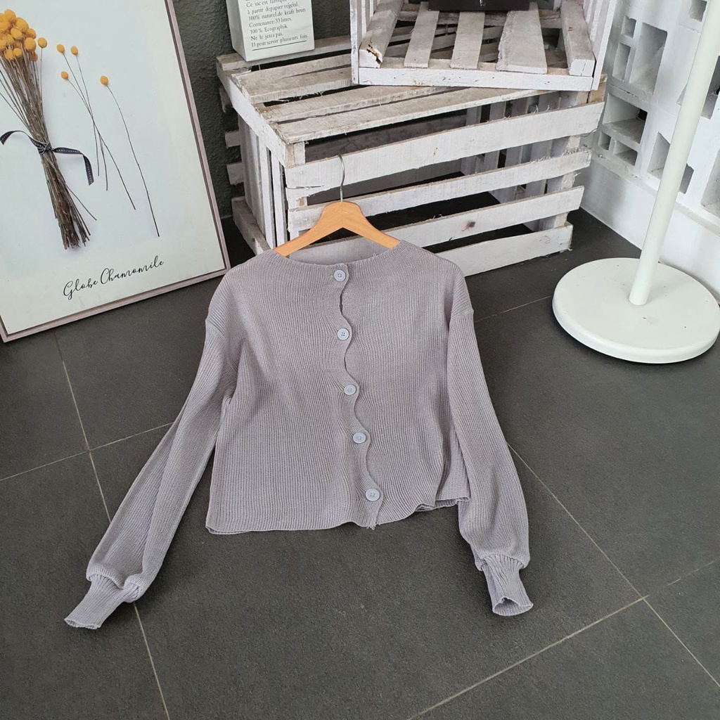 Laurence Cardi Rajut (COD) / Sweater & Cardigan / Cardi Rajut Wanita / Cardi Rajut Wanita Korean Sty