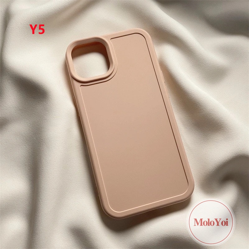 Soft Case Matte Warna Permen Macaron Untuk iPhone 14 13 11 12 Pro MAX 7plus 8plus XR X XS MAX 7 8 Plus