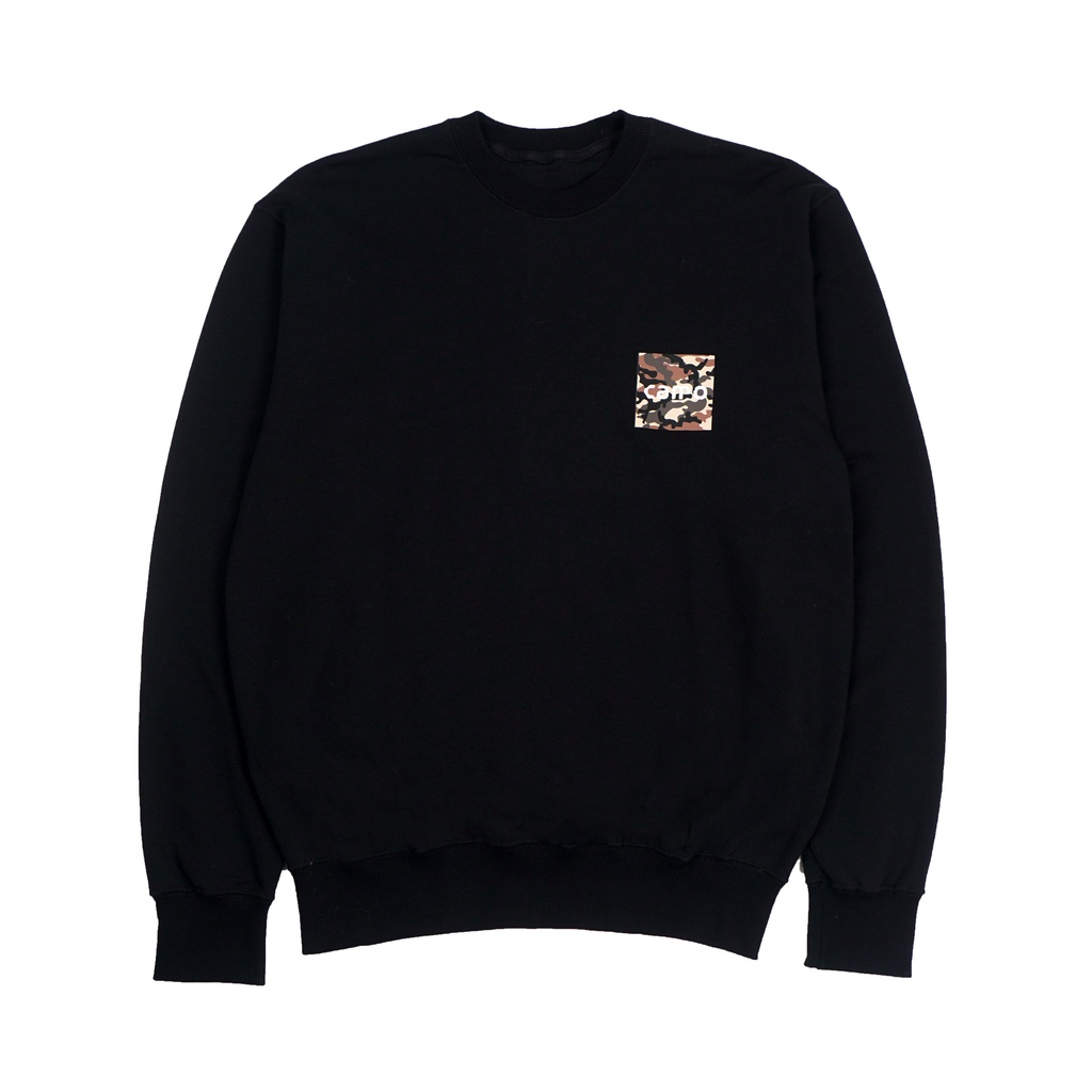 CAMO WARBROKE | CREWNECK 8472 BLACK