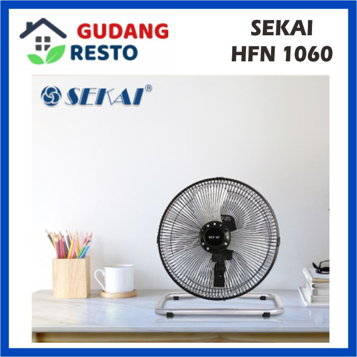 SEKAI HFN-1060 KIPAS ANGIN tornado besi 10&quot; 2 in 1 meja dinding Wall Desk Fan HFN 1060 HFN1060