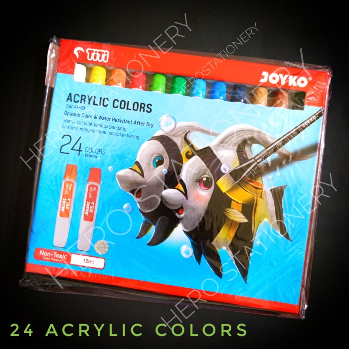 

Unik Cat Akrilik Acrylic Titi 24 Warna Ac-12Ml-24 Terlaris