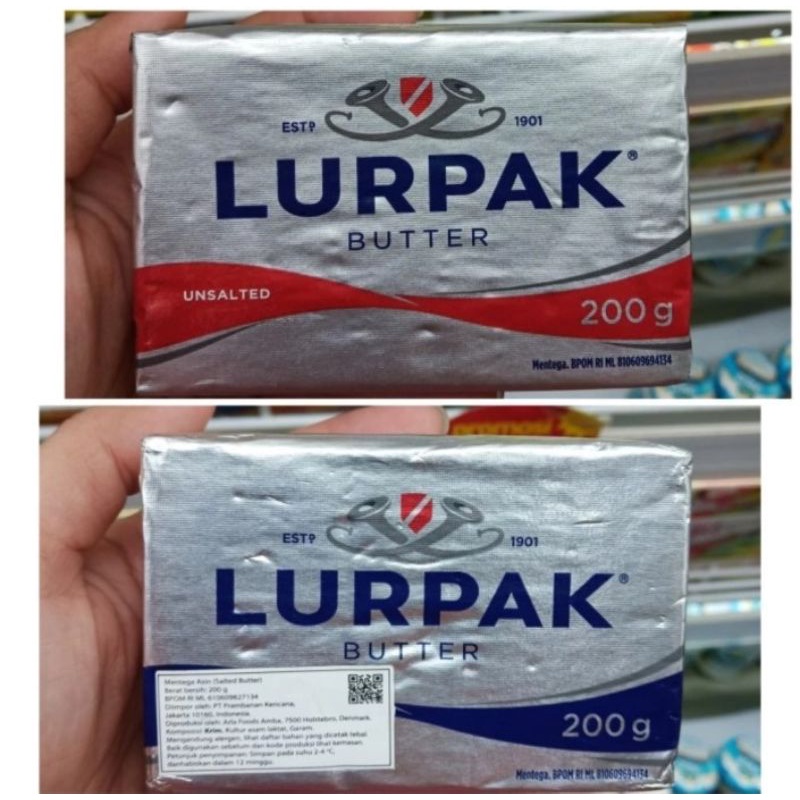 

Lurpak Butter 200gr salted / unsalted - mentega asin / tawar