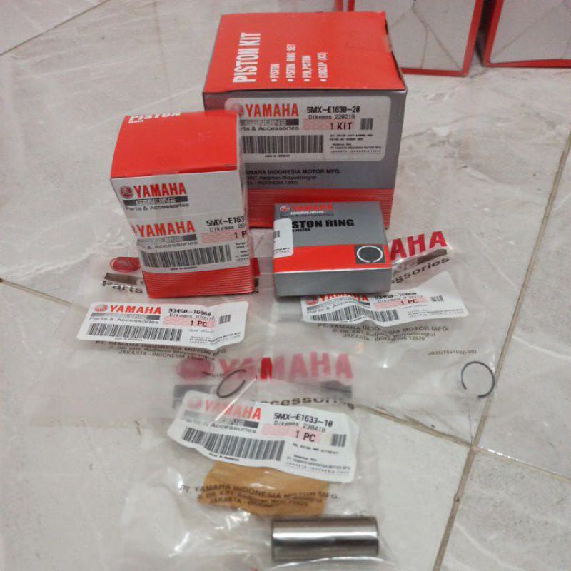 PISTON SEHER KIT YAMAHA XEON GT125 GENUINE ASLI ORI ORIGINAL YAMAHA 1LB-WE160-00