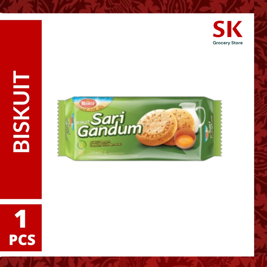 

[Harga Grosir] Roma Sari Gandum Biskuit Original Family Pack 240 gr