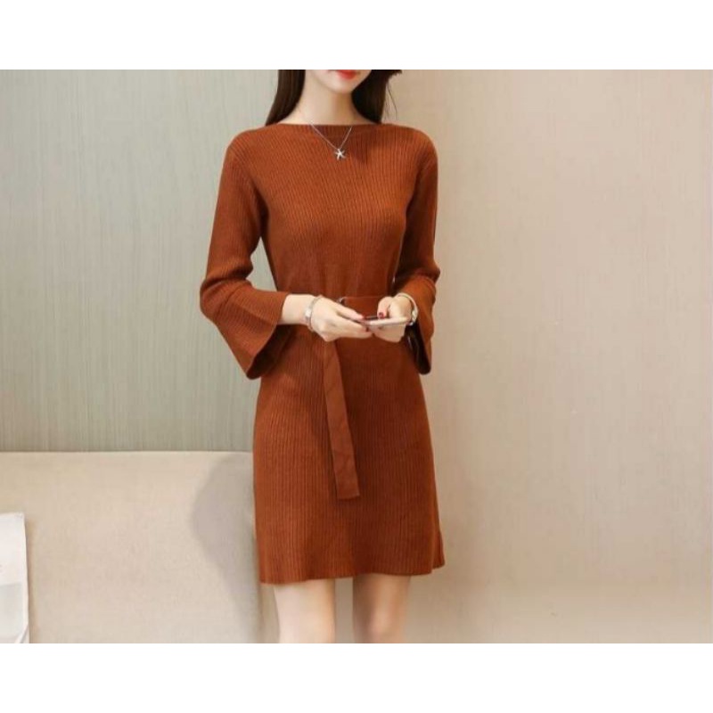 Dres MHL90 RAJUT,tangan trompet CASUAL mantul