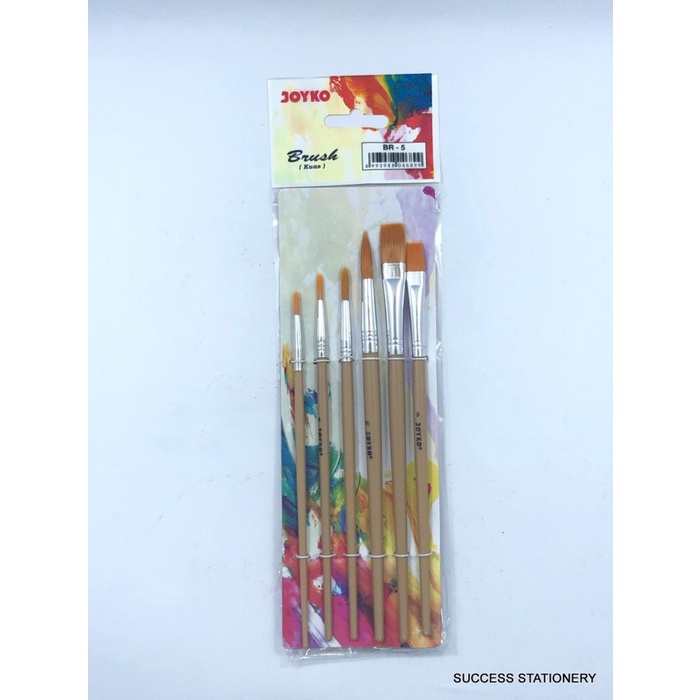 

Aman Joyko Kuas Set Br 5 Mix Flat Round Bagus