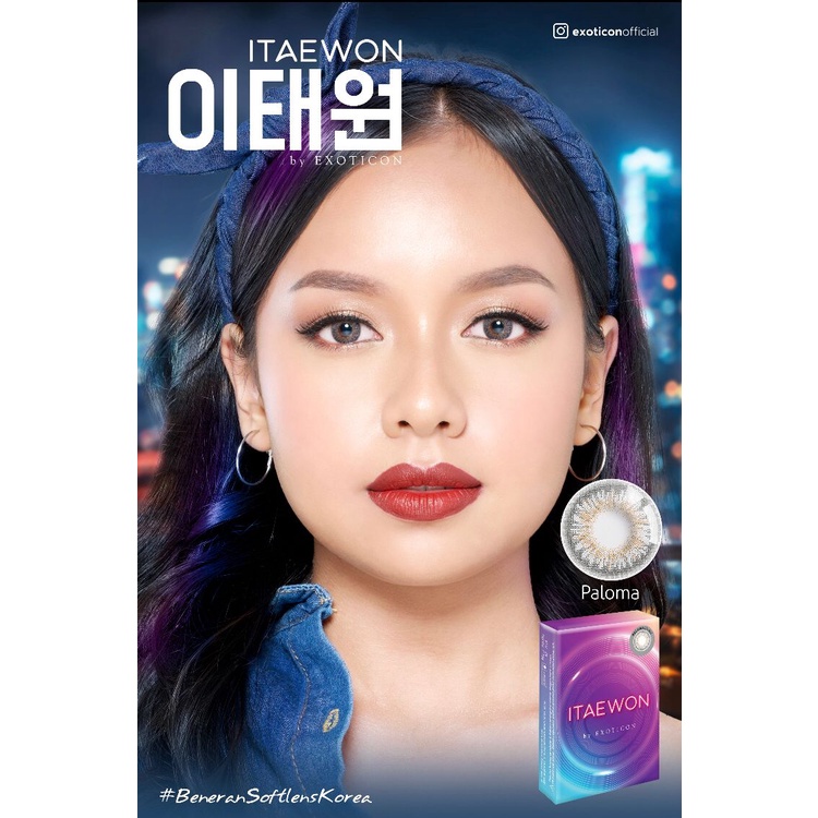 SOFTLENS ITAEWON NEBULAS (BLUE)BY EXOTICON 14.5MM (NORMAL S/D -6.00)
