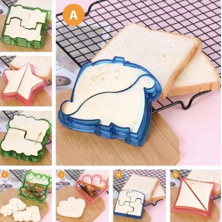 Cetakan Pemotong Sandwich Roti Tawar Cutter DIY/Makanan/Roti/Biskuit