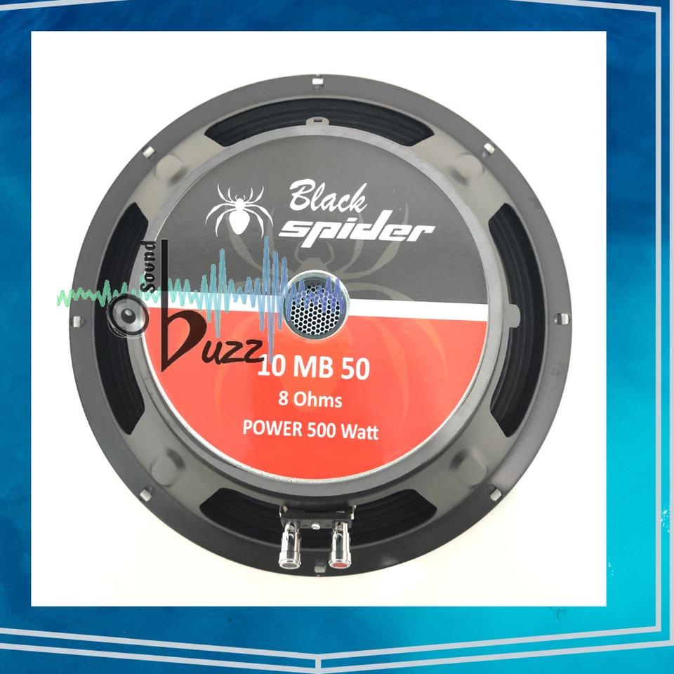 Wow Murah Meriah.. Speaker 10 inch Black Spider 10 MB 50 Full Range Mid Low Blackspider 10 MB 50 QHS