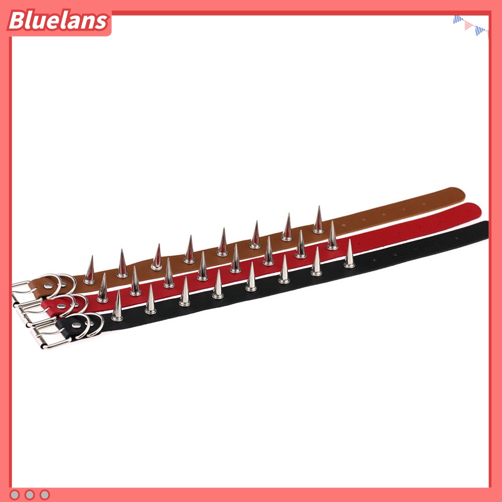 Bluelans Women Fashion Alloy Rivet Spike Faux Leather Choker Short Necklace Punk Jewelry