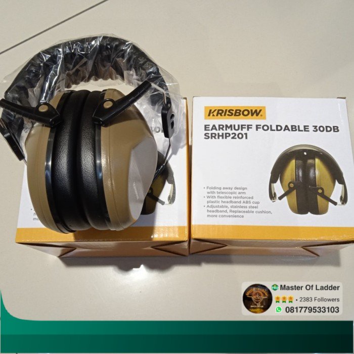 Krisbow earmuff Safety 30 Db Penutup Telinga Pelindung Anti Bising