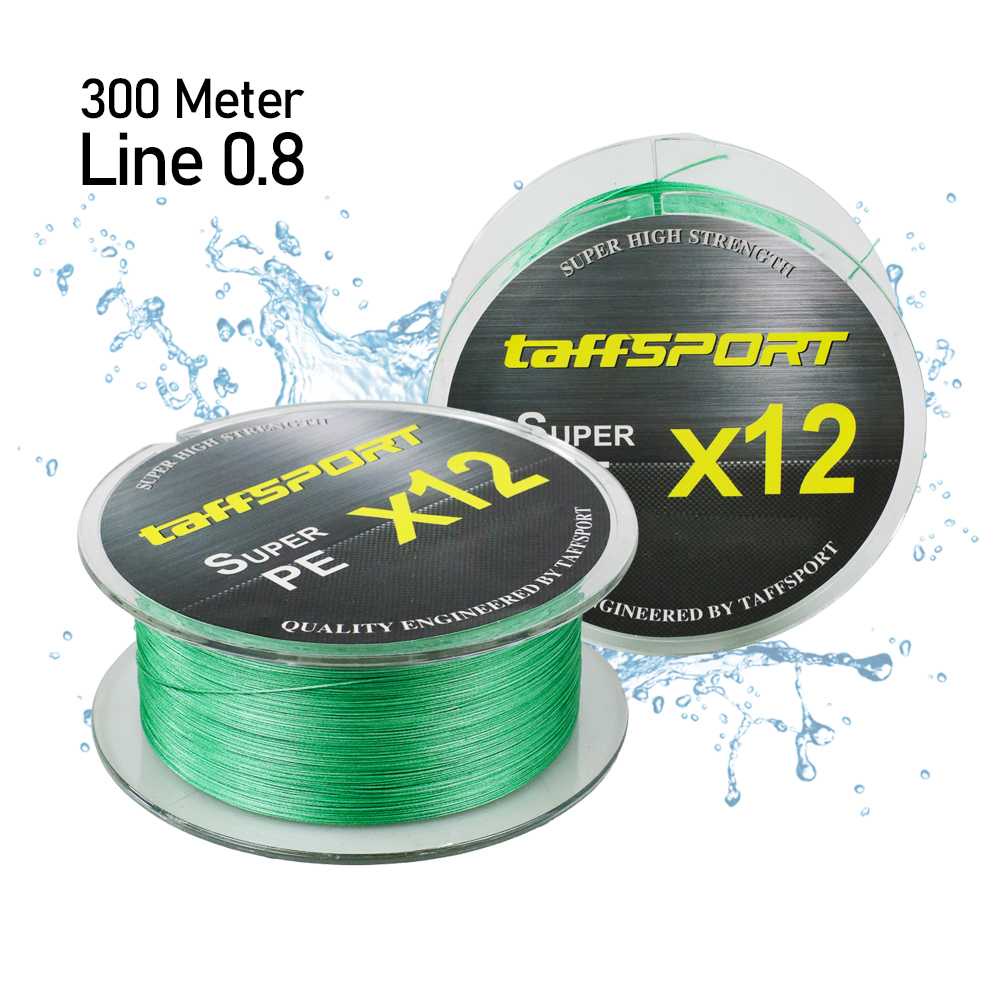 Senar Pancing Tali Benang Mancing Super Kuat PE X12 Braided 300 Meter