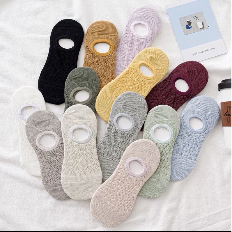 COD - KR7MC KAOS KAKI PENDEK WANITA FASHION IMPORT KOREA