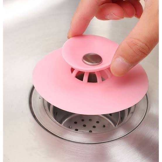 saringan bulat Wastafel Silikon Penutup Lubang Saluran Air Kamar Mandi Dapur Bulat Sink Bathtub Silicone saringan tempat cuci piring