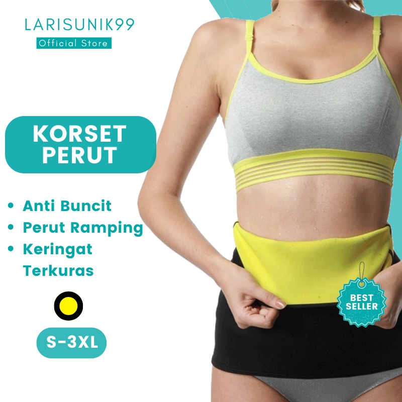 Korset Pelangsing Perut Pembakar lemak Tubuh Hot Shaper Waist Pembakar Lemak Serbaguna