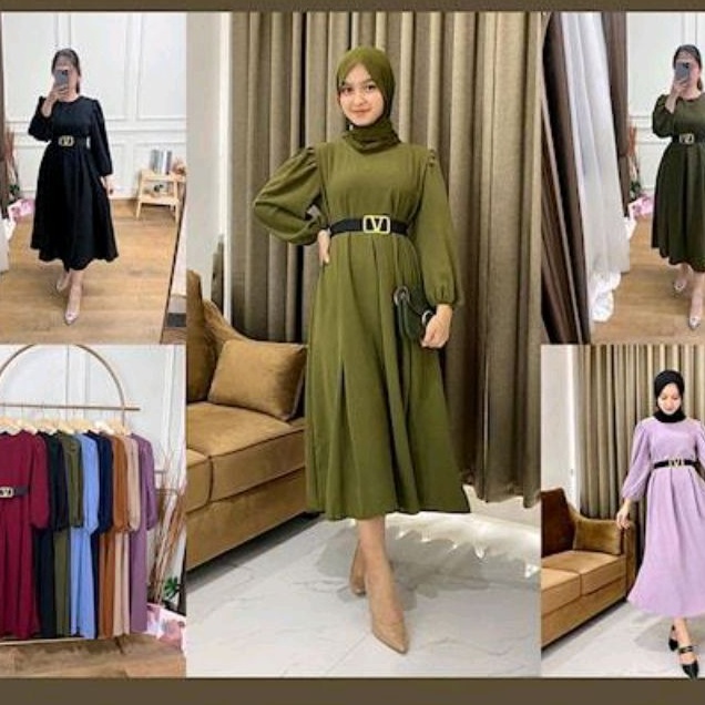DRES REGINA EXLUSIVE DRESS MUSLIM DRES VIRAL DRESS KEKINIAN DRES DEWASA DRES FASHION DRES TERBARU DR