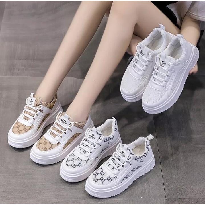 Sepatu Sneakers Wanita Motif GUCCI OOTD