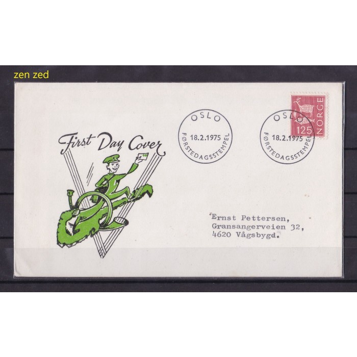 

A109 Perangko FDC SHP Norwegia 1975 Prehistoric Archaeology 1 Pcs