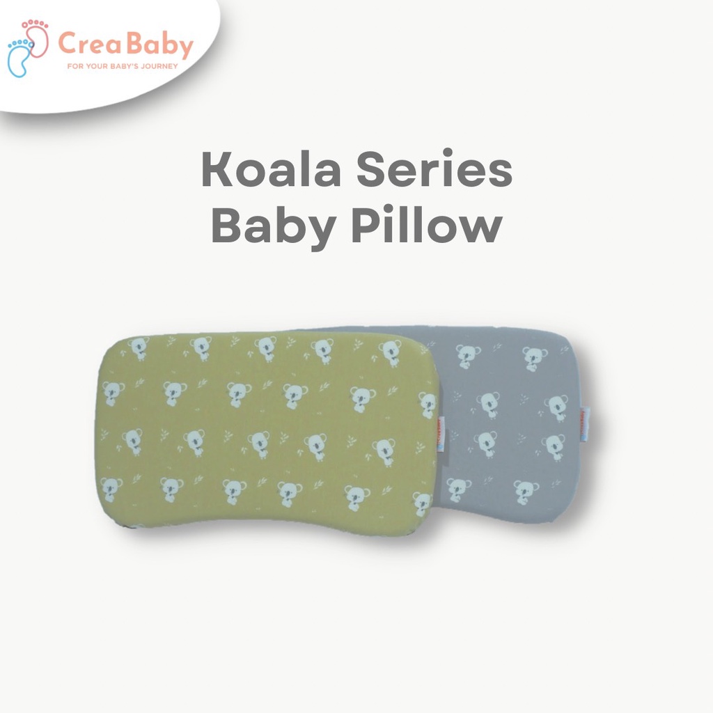 CREA BABY ANIMAL PATTERN  SERIES MEMORY FOAM BABY PILLOW + PILLOW CASE |