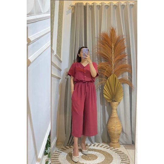 SETELAN KULOT CRINKLE BUSUI | ONE SET CRINKLE AIRFLOW