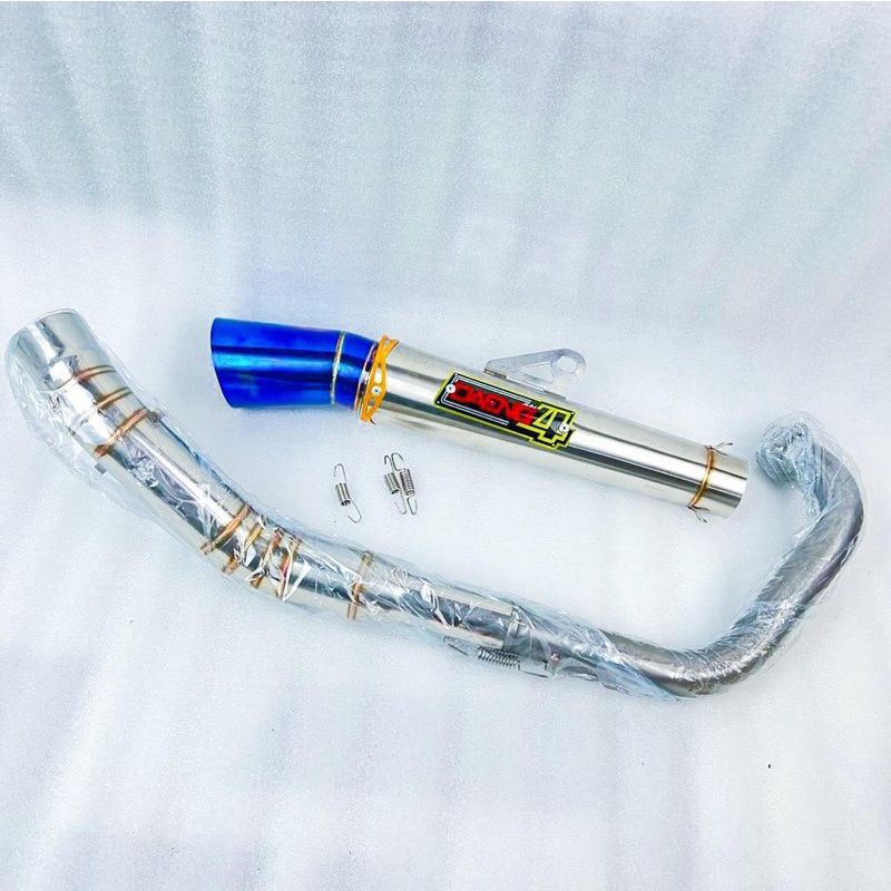 knalpot daeng sai4 stanlish corong bluemon for satria fu.vixion .sonic.cbr new .cb old .Verza .GSX r