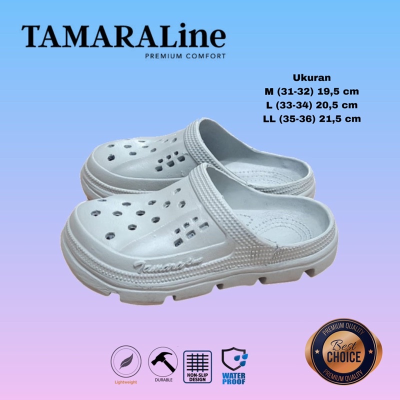 Sepatu Sandal Selop Slide Slip on Karet Anak / Remaja - TAMARALINE 226A / Bahan Premium Lentur Empuk Ringan Kuat Anti Slip Anti Air Model Casual Santai Rumah Outdoor Kamar Mandi  Murah Original