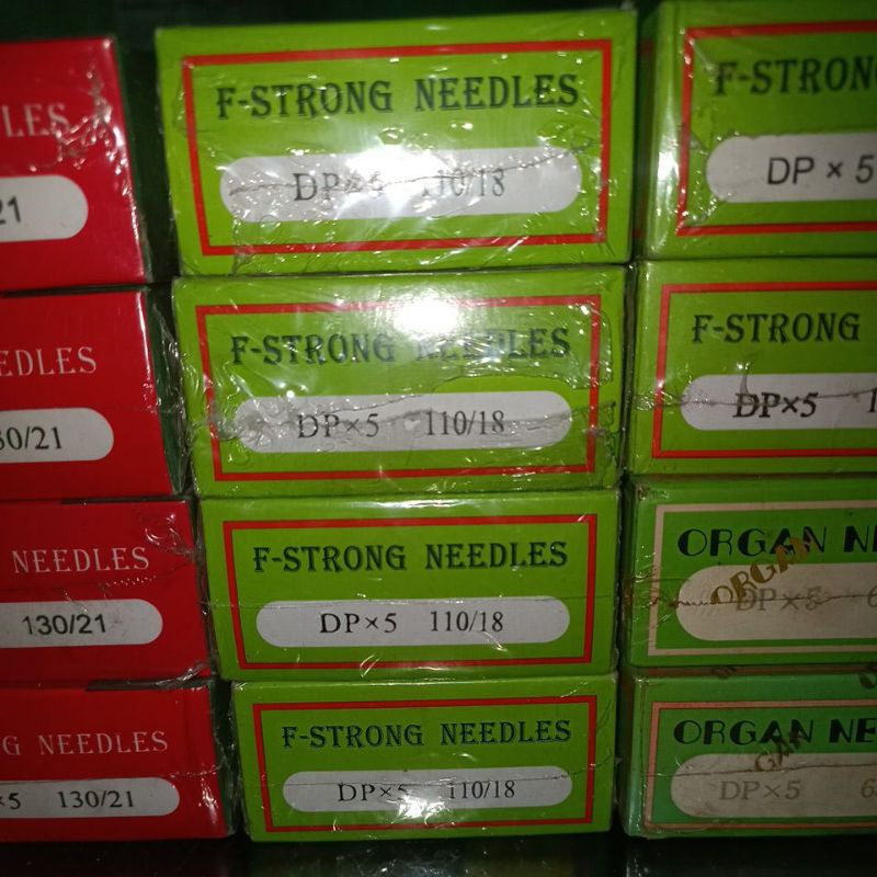 jarum F-strong DP x 5 nomor 9,11,14,16,18,21,22,23(1box)