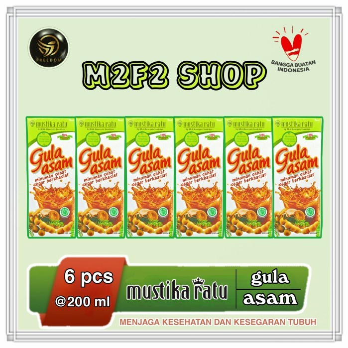 

Mustika Ratu Minuman Gula Asam Kotak - 200 ml (Kemasan 6 Pcs)