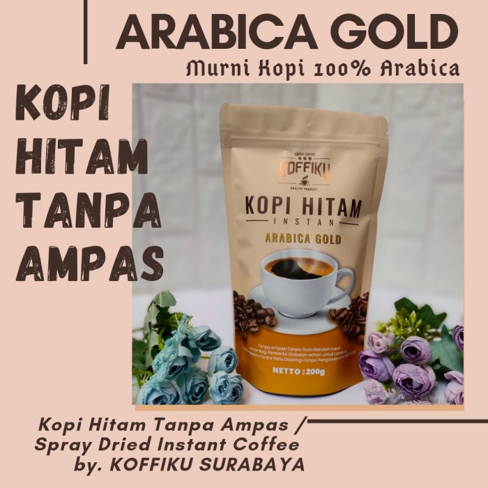 

KOFFIKU Spray Dried Instant Coffee/ Kopi Tanpa Ampas [ARABICA GOLD]