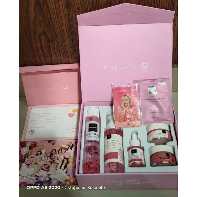 [PAKET 5 ITEM] SCARLETT WHITENING X TWICE | BRIGHTLY EVER AFTER | PACKAGE LIMITED EDITION | SKINCARE