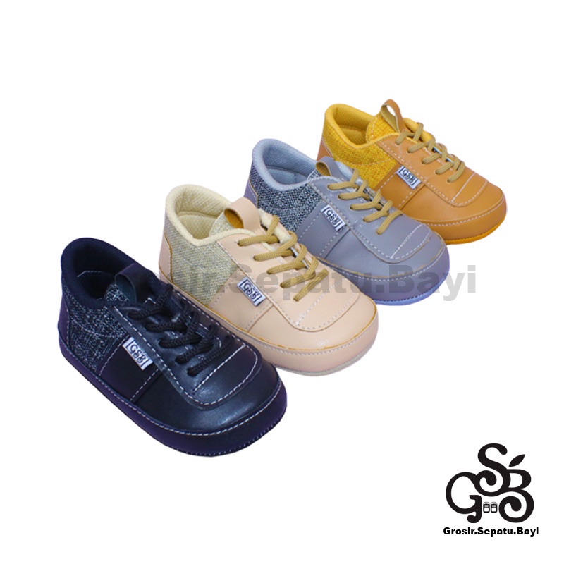 sepatu bayi baby shoes prewalker laki laki perempuan umur 2 - 12 bulan model casual Kimmy polos ringan &amp; fleksibel