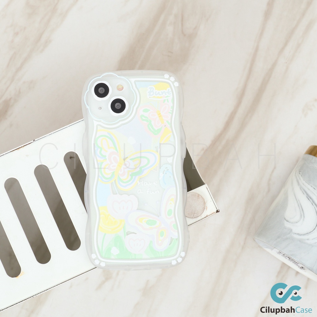 Soft Case Colorful Butterfly With Flowers Full Lescover for iPhone 7 8 PLUS XR X XS MAX 11 12 13 MINI PROMAX