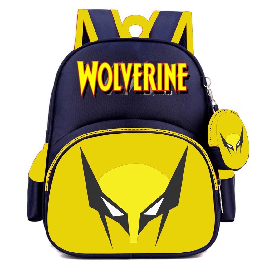 BDKR_TAS -  Tas Ransel Sekolah Anak Pria Terbaru 2022 Tas Backpack Sekolah Anak Laki-Laki PAUD TK SD SMP Termurah Tas Gendong Laki-Laki Motif Carakter Marvel Wolverine Terbaru Tas Ransel Backpack Korea Style BISA BAYAR DI TEMPAT [COD]