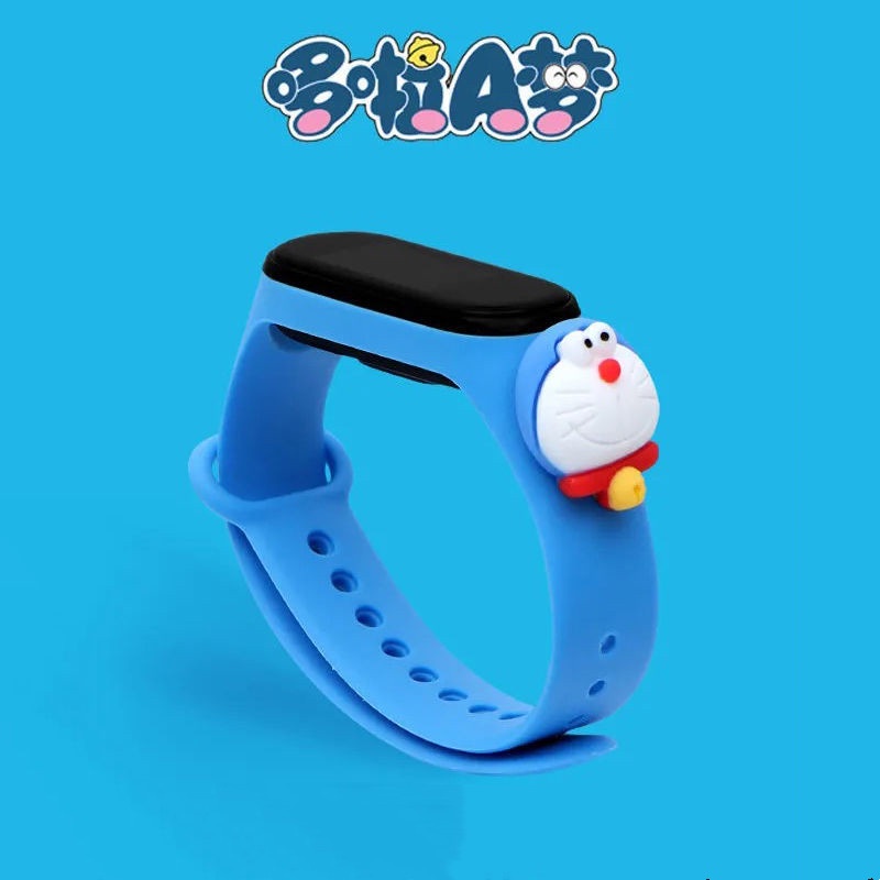 Tali Smartwatch Strap Jam Xiaomi Mi Band 3/4/5/6 Boneka Kartun Besar 3D LUCU