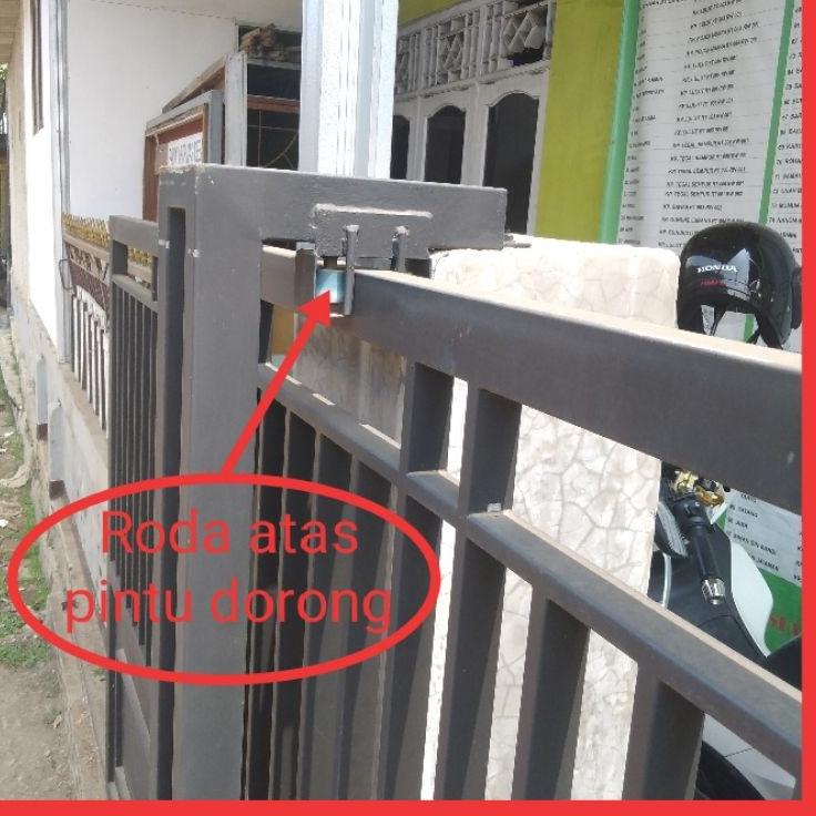 Jual roda pagar atas pintu dorong dan pintu belok dorong | Shopee Indonesia