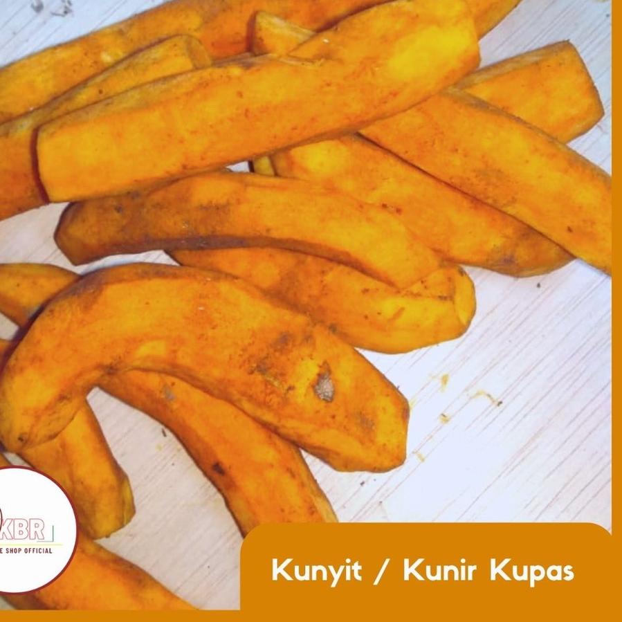 

Original Kunyit Kupas / Kunir Kuning Kupas - Tanpa Kulit - 1kg 