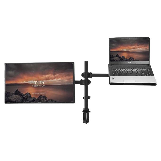 Bracket Monitor Dual Arm Monitor & Laptop Stand Afw - B01