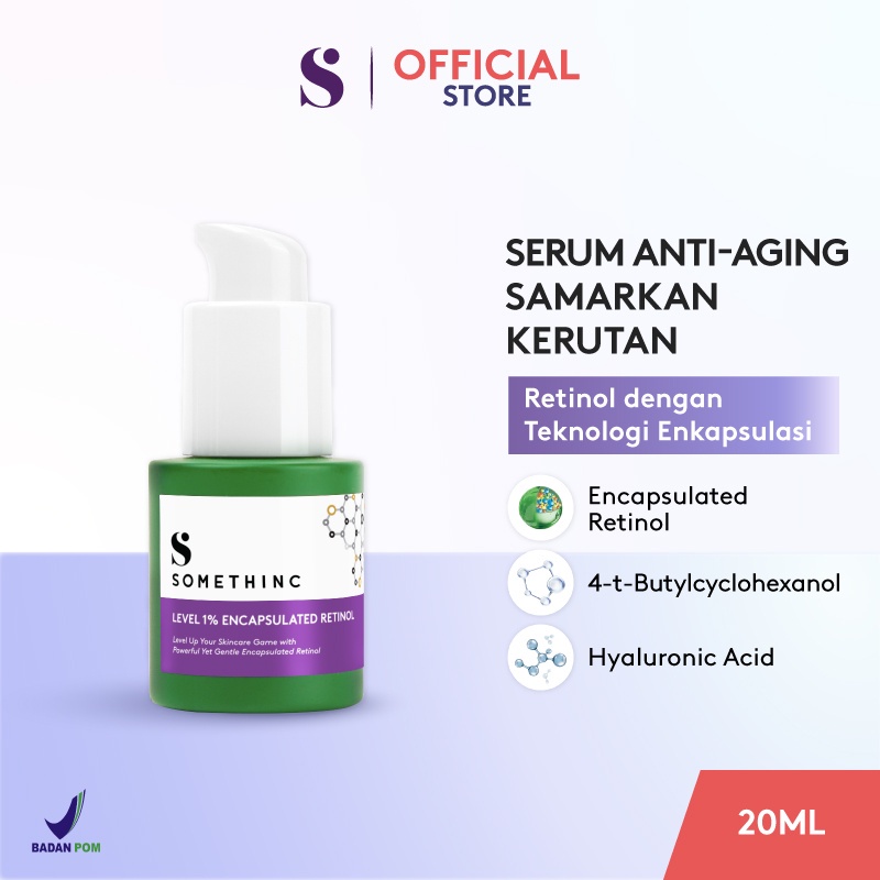 SOMETHINC Level 1% Retinol Serum 20ml / Serum Retinol / somethinc serum