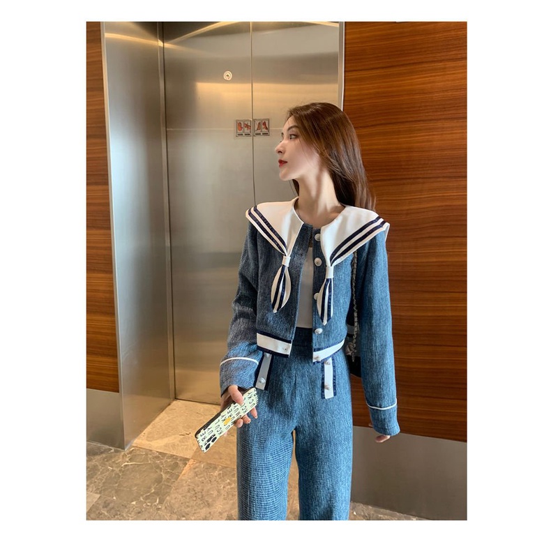 #Sisjuly# Wanita setelan angin dupa kecil wanita senior baru rasa temperamen celana panjang berkaki