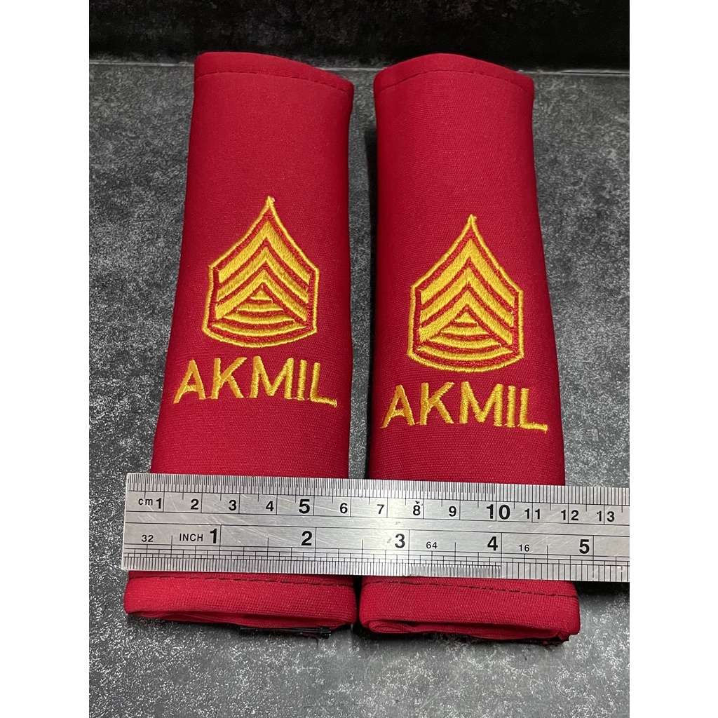 Sarung Seatbelt Akmil (Merah) - Cover Seatbelt Akmil