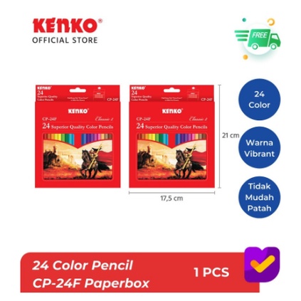 

KENKO Pensil Warna 24 Warna CP-24F Classic