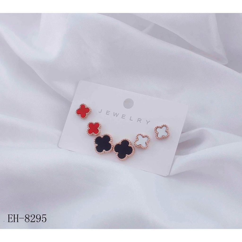 Anting Titanium Permata Warna Warni Perhiasan Fashion 8311/8295