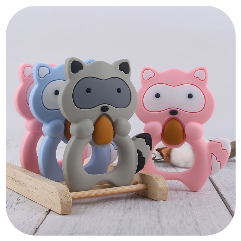 TC 3 | TEETHER SILICONE ANAK MOTIF TUPAI | MAINAN GIGITAN BAYI SILIKON BPA FREE | RUZAIN MALL