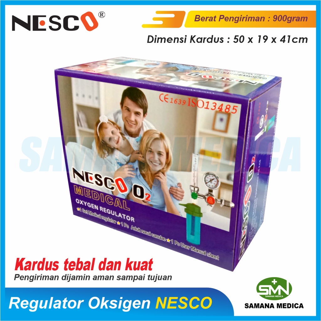 Regulator Oksigen Medis Tabung NESCO Free Nasal Canul