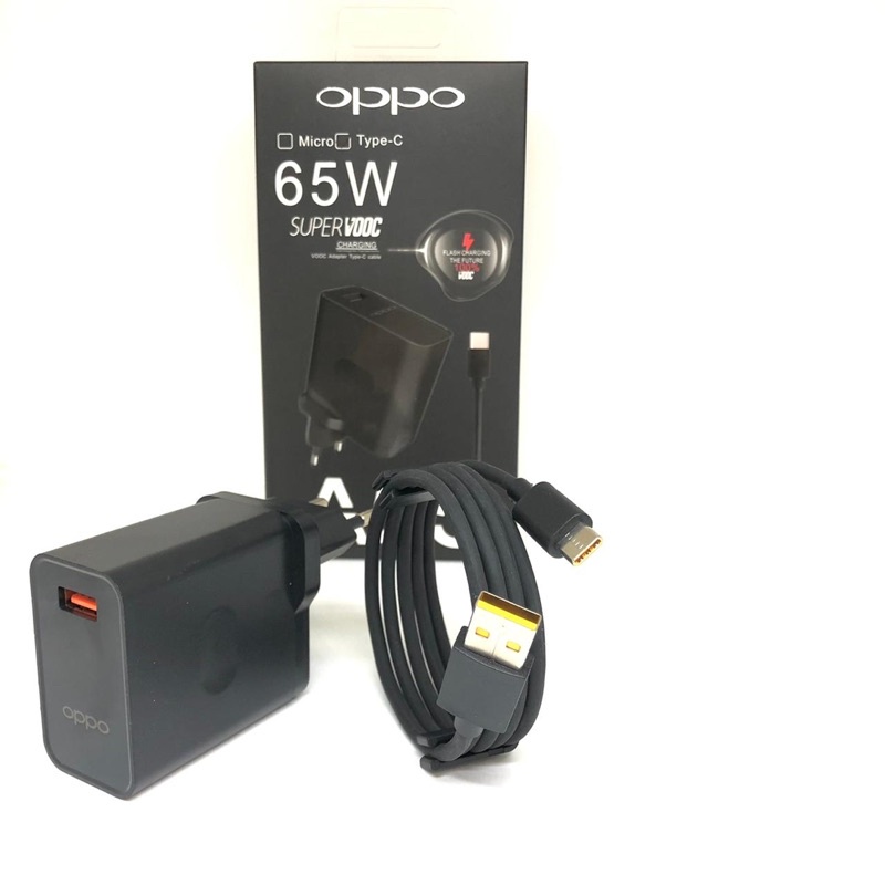 ALL 65WATT Charger Oppo A55 BLACK 65W For Android Dan Micro Super Vooc Casan Oppo A55 Usb Micro Dan Tipe C Super Vooc 65w Promo Sen