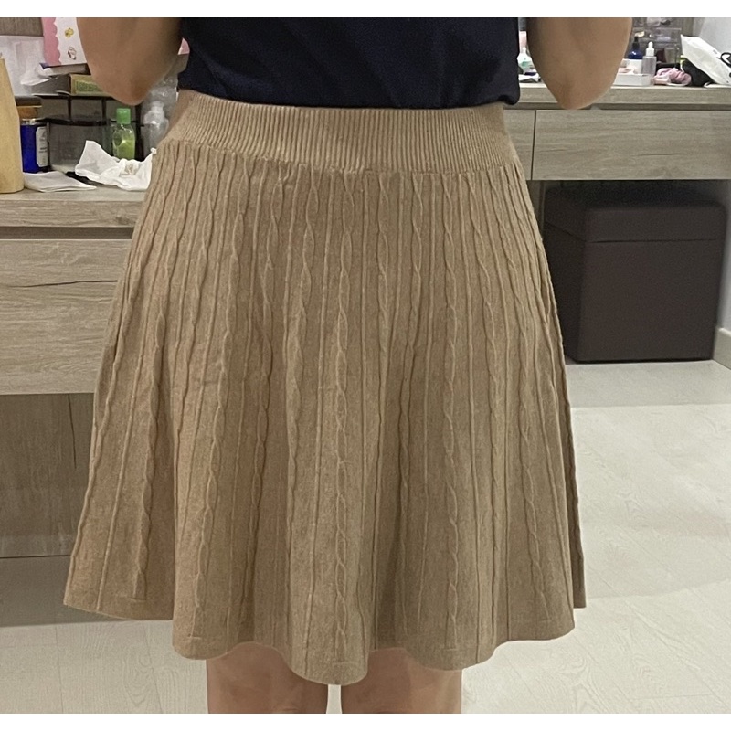 rok coklat tebal korea